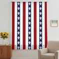 thumbnail image 3 of Coastal Turtle Sheer Curtains 72 Inches Long, Red Stripe Black White Geometric Ocean Light Filering Curtains, Breathable Simi Curtain Privacy Drapes for Living Room Bedroom Window Treatment, 3 of 9