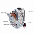 thumbnail image 6 of IvyH Rolling Backpack, Large Graffiti Cute Wheeled Backpacks Waterproof School Bag, 6 of 7