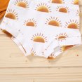 thumbnail image 4 of Vedolay Girls Outfits Summer Sets Ribbed Cotton Pocket Girls Crewneck Shorts Set,Yellow 0-6 Months, 4 of 4