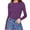 Purple, variant on Jiyugala Sleepwear for Women Crew Neck Long Sleeve Bodysuit Comfortable Against The Skin Tops Sexy Body Suits Clothing Women Onesises