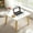 White, variant on Orangide Wooden Square Table Small for Balcony Bedroom Coffee Tea Mini Floor Standing Low Table Simple Furniture and Home Use