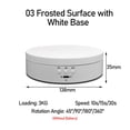 thumbnail image 2 of 3 Speeds Electric Rotating Display Stand Mirror/Frosted Turntable Jewelry Holder Stand Base For Photography Video Shooting ,Excellent Structural Design, 2 of 7