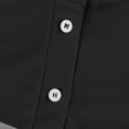 thumbnail image 6 of Womens Long Sleeve Polo Shirts Color Block V Neck Collared, Fall Casual Tunic Tees for Weekend Navy M, 6 of 6