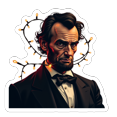 thumbnail image 5 of Yatrandify Waterproof Stickers Vinyl Abraham Lincoln Stickers Colorful Decorative Stickers for Notebooks Suitcases Instruments, 5 of 8
