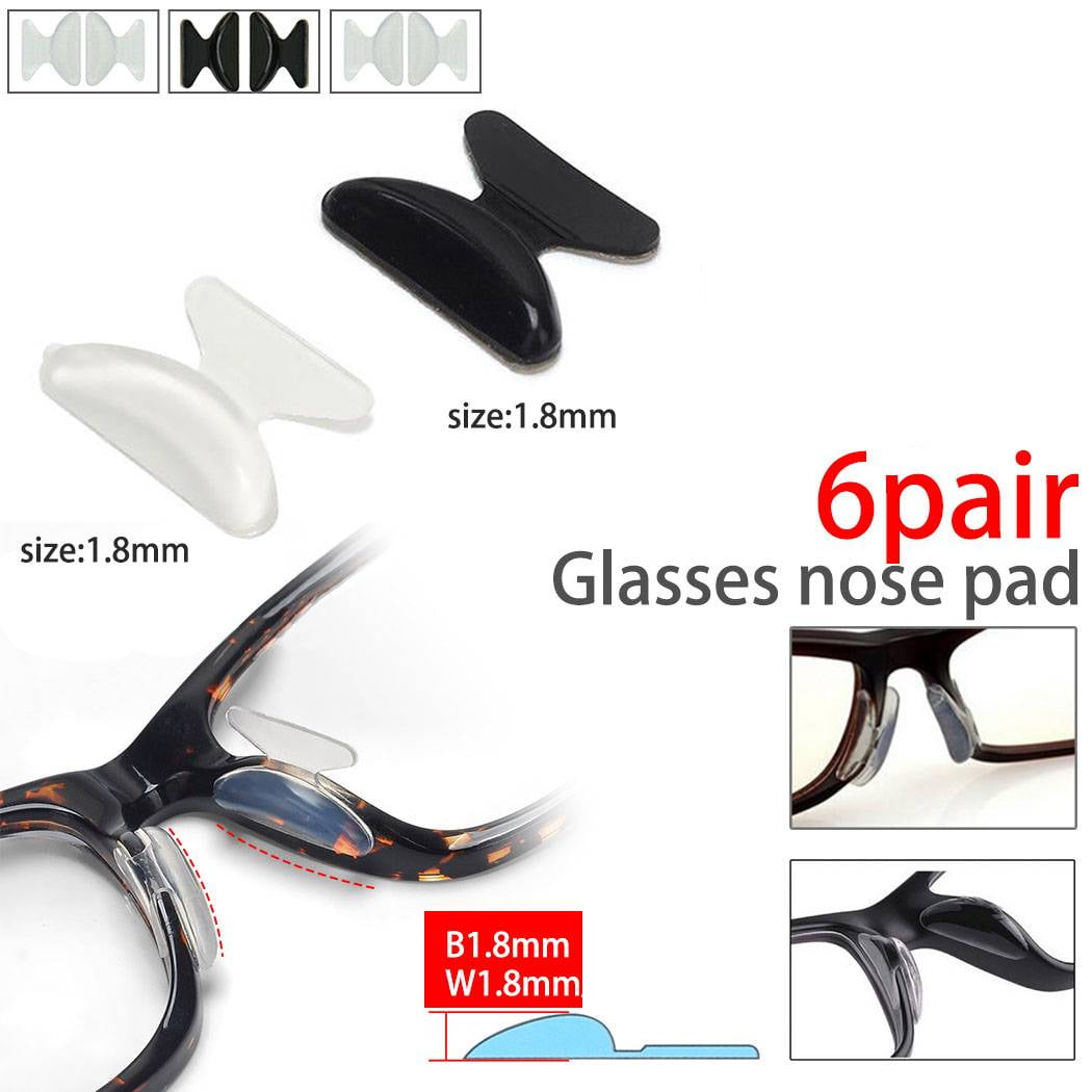 6 Pairs Antislip Silicone Nose Pads Stick On Nose Pad For Eyeglasses