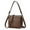 Brown, variant on Women's Crossbody Tote Bag - PU Leather Work Purse & Travel Satchel, Giftable Shoulder Handbag