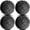 Black-4pcs, variant on Pre Cut Tennis Balls for Walkers, Walker Glide Balls for Chairs Furniture Legs, Floor Protection Felt Pads, Smooth Glide Mobility Aid Accessory, 4 Pack