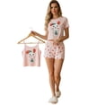 thumbnail image 1 of Pijama 3 Piezas Mujer Short Blusa Playera Suave Cómoda Relax, 1 of 8