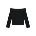thumbnail image 3 of Weekend Academy Girls Off The Shoulder Top with Long Sleeves, Sizes 4-18, 3 of 5