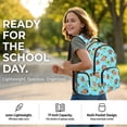 thumbnail image 4 of Yspwyqan 4 Piece Kids Backpack Set for Boys Girls Ages 8-15, Lightweight Capybara Lemon School Bag with Multiple Pockets, 17 Inch Bookbag with Lunch Bag Pencil Case for Elementary School, 4 of 7
