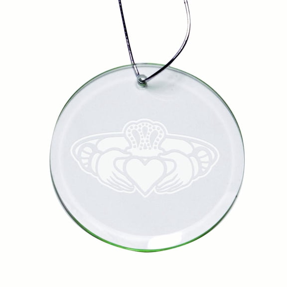 Claddagh Ring Logo Round Holiday Ornament