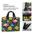 thumbnail image 4 of FORMRS 16" Laptop Bag Carrying Sleeve Case with Handle Travel Shoulder Briefcase, Flamingo Floral Pattern, 4 of 8