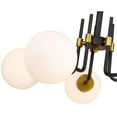 thumbnail image 5 of Z-Lite Cavallo 10 Light Pendant  in Hammered Black + Chrome, 5 of 7