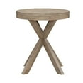 thumbnail image 3 of Liberty Furniture Brentwood Round End Table for Living Room - Sandstone Oak Wood, 3 of 7