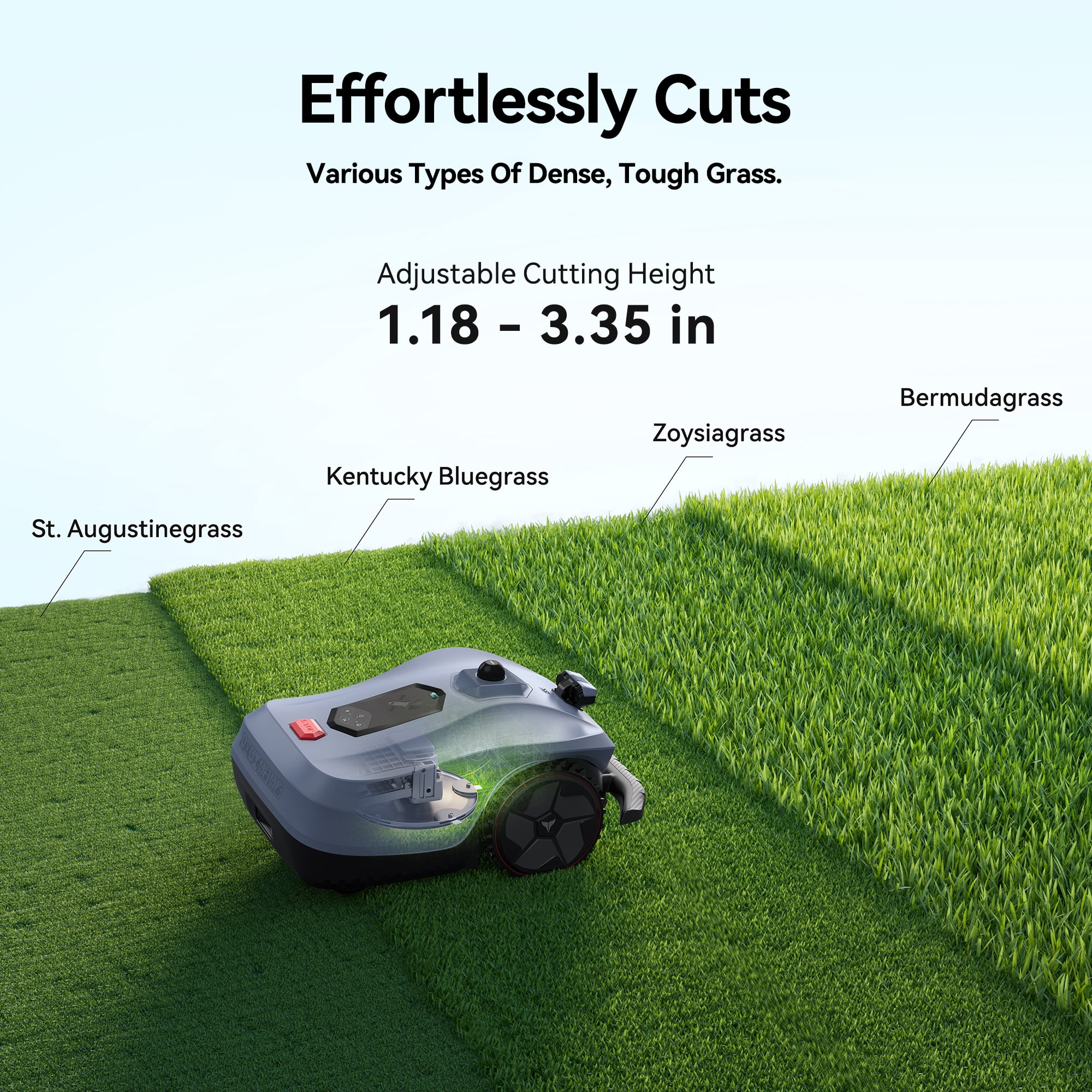 Neomow X2 Pro Auto-Mapping Robot Lawn Mower, Perimeter Wire Free for 1.5 Acres, 360° 3D LiDAR + Triple Vision AI Obstacle Avoidance, No RTK Antenna, IPX6, 4G App Control, GPS Anti-Theft, 17.5Ah