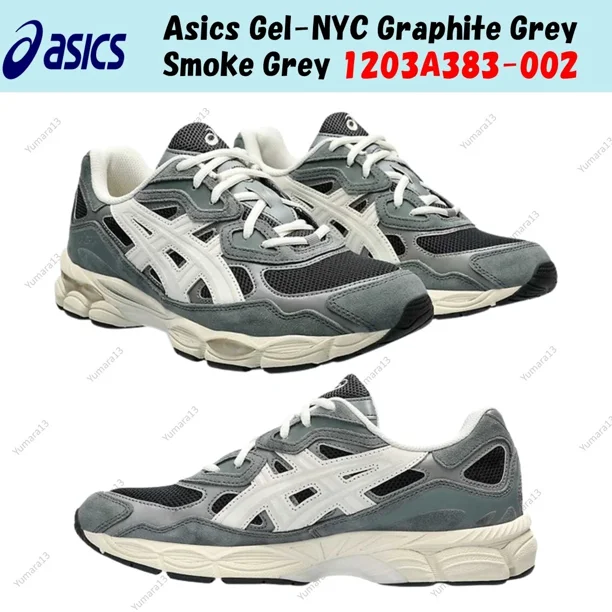Asics Gel-NYC Graphite Grey Smoke Grey 1203A383-002 Men's Size