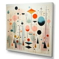 thumbnail image 2 of Designart "Pink Blue Mid Century curious Wonders I" Mid-century Canvas Art Print, 2 of 5