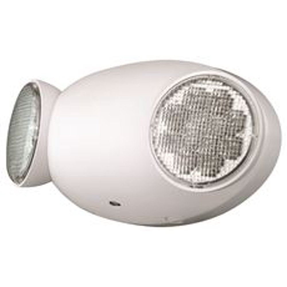 Compass Led Emergency Light, Remote Capacity, Thermoplastic, DualHead