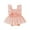 Pink, variant on TOOYOU Girls Romper Summer Baby Tulle Dress Square Collar Net Flying Sleeve Bow Skirt Jumpsuit Girls Princess Dress Romper Fashion Playsuit Bodysuits For Toddler ,Size 6-12 Months Beige