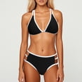 thumbnail image 1 of WILLBEST Traje de Baño Mujer Dos Piezas 2025, Traje de Baño de Dos Piezas con Camiseta Sin Mangas de Color Liso para Mujer, conjunto de Bikini Sexy, 1 of 3