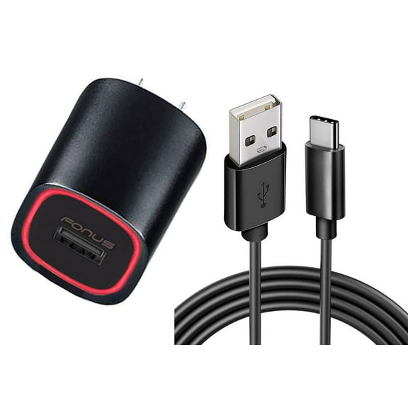 2.4A Home Charger for Motorola Moto G Power 5G (2025) - USB Cable TYPE-C 6ft Power Adapter
