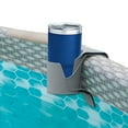 Summer Waves Poolside Cup Holder Pool Accessory, Gray, 4Pack, Adults, Unisex