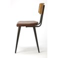 thumbnail image 4 of Butler Specialty Clark Metal and Wood Leather Side Chair in Brown, 4 of 7