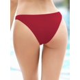 thumbnail image 2 of Braguita de Bikini para Mujer Braguita de Bikini brasileña de Cintura Baja Cheeky Borgoña- Bikini normal G Borgoña- Bikini normal G Xishao ropa, 2 of 2