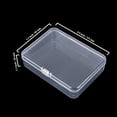 thumbnail image 2 of Rectangular Clear Plastic Storage Containers Box with Hinged Lid for Beads and Other Small Craft Items, 2 of 6