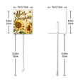 thumbnail image 2 of Eveokoki Hello Sunshine Summer Garden Yard Sign 7×8.8 Inch Aluminum Grass Lawn Sign With Stake for Outside Sunflower Seasonal Holiday Decorative Yard Decoration, 2 of 6