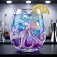 thumbnail image 6 of Ocean Animals Glassware, 2D Stemless Wine Glasses, Handcrafted Marine Animal Bar Glass for Coastal Home Decor Ocean Lovers, 6 of 7