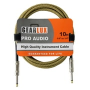 Gearlux Instrument Cable, Tweed, 10 Foot