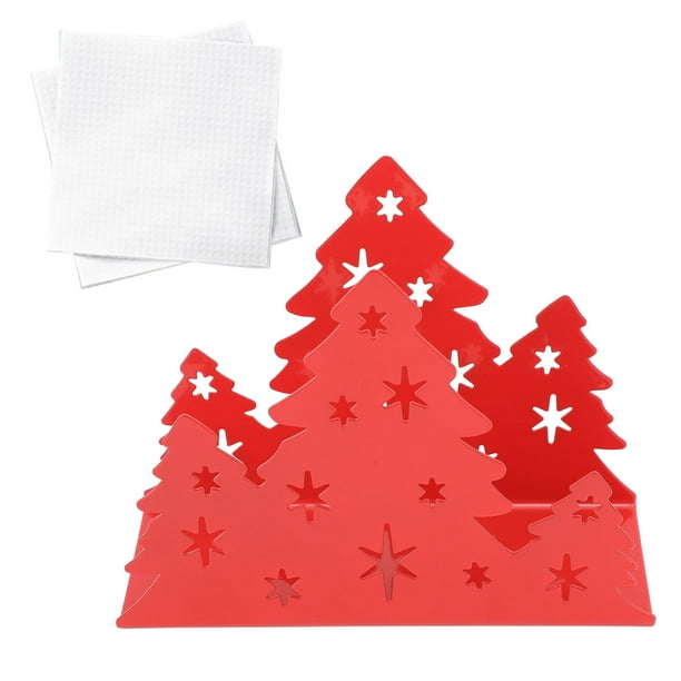 Soporte De Soporte De Papel Servilleta árbol De Navidad De Acero Inoxidable
