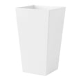 thumbnail image 6 of Bloem Finley 20" Tall Tapered Plastic Planter, Indoor/Outdoor, White, Set of 2, 6 of 6