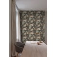 thumbnail image 2 of Black Tropical Trees Metallic Wallpaper R8369, 2 of 5