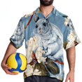 thumbnail image 4 of Tmall Men's Short Sleeve Beach Button Down Casual Printed Summer Shirts - Unisex, 4 of 6