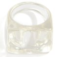 thumbnail image 1 of Women Ring Chunky Resin Simple Thick Finger Ring Knuckle Ring Stackable Ring, 1 of 10