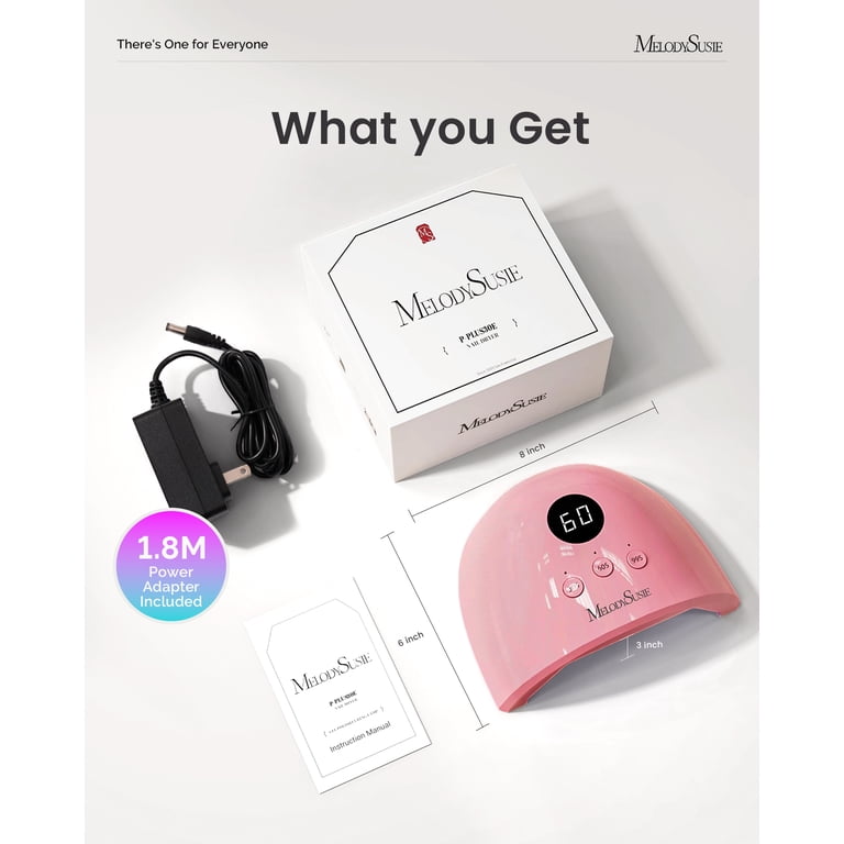 MelodySusie Plus30E 36W UV LED Nail Lamp, Dark Pink photo 5