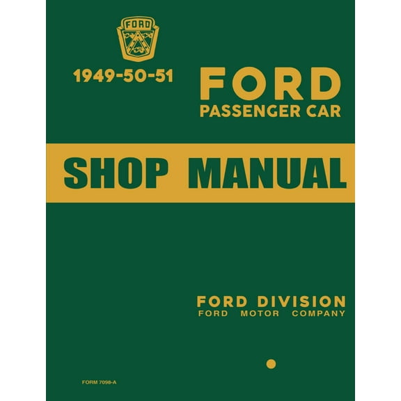 Detroit Iron OEM 1949 - 1951 Ford Car Shop Manual