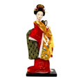 thumbnail image 4 of deevoka Japanese Geisha Kimono Doll 25cm Asian Statue for Cabinet Living Room Office B, 4 of 9