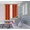 Brick Orange, variant on Gorgeous Home Linen Noa Extra Long Faux Silk Blackout Curtain Set, 70" x 108", 2-Pack Lilac Purple