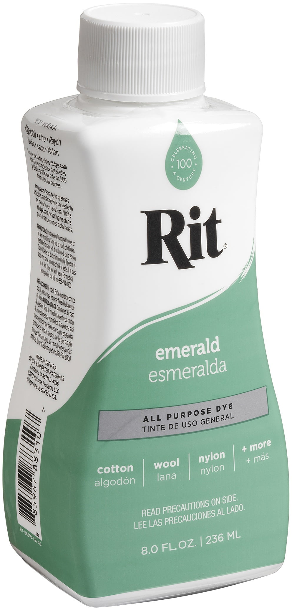 Rit Dye Liquid 8oz-Emerald-Multipack Of 3