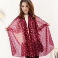 thumbnail image 6 of HINTRMENT 1Pack Fashion Chiffon Scarf Shawl For Women Ladies Decorative Lightweight Accessory 15.7x18.9in, 6 of 6