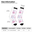 thumbnail image 5 of Yiaed Heart Rabbit Print Great elasticity Crew Socks Sports socks for Men and Women, 5 of 5