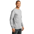 thumbnail image 4 of Port & Company Tall Long Sleeve Essential Tee-XLT (Ash), 4 of 6