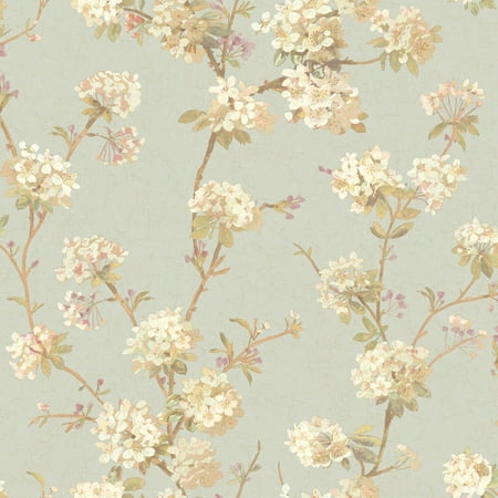 Manhattan Comfort Deland Cherry Blossom Wallpaper
