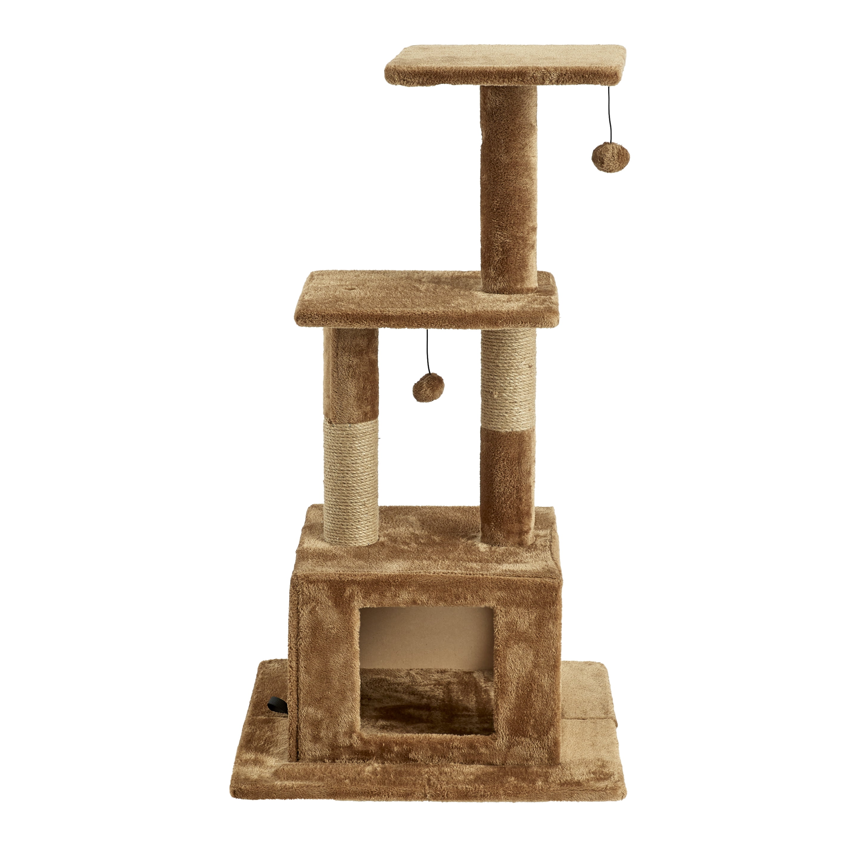 Two by Two Willow 43.7-inch Cat Tree, Cat Tower, Scratching Post, Perch & Playground