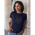 thumbnail image 2 of Wolf Head Lineart T-Shirt Women -Image by Shutterstock, Female Medium, 2 of 4