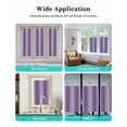 thumbnail image 6 of Window Privacy Film Purple Ombre Stained Glass Window Film Decorative Sun Block Window Cover Grey Modern Art Farmhouse Window Clings Static Adhesive Sticker for Bathroom 35.4"x78.7", 6 of 6
