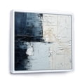 thumbnail image 2 of Designart "Monochrome Paint Minimalist Corner I" Coastal Floater Framed Wall Art Living Room, 2 of 5